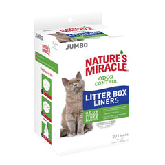 Nature's Miracle paquet jumbo 27 housses montrant quantité et format pour simplicité