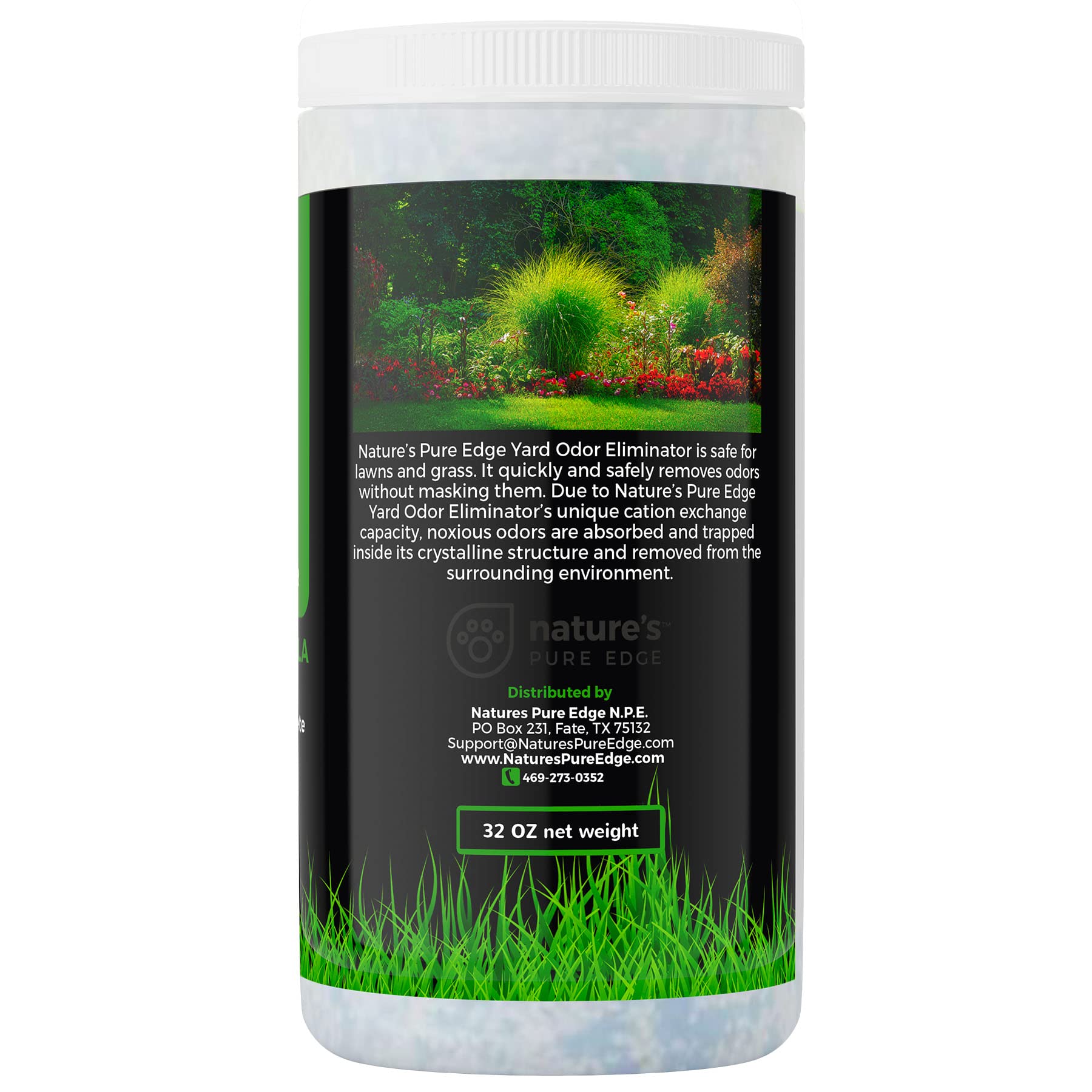 Nature's Pure Edge application sur pelouse pour neutraliser les odeurs d'animaux rapidement