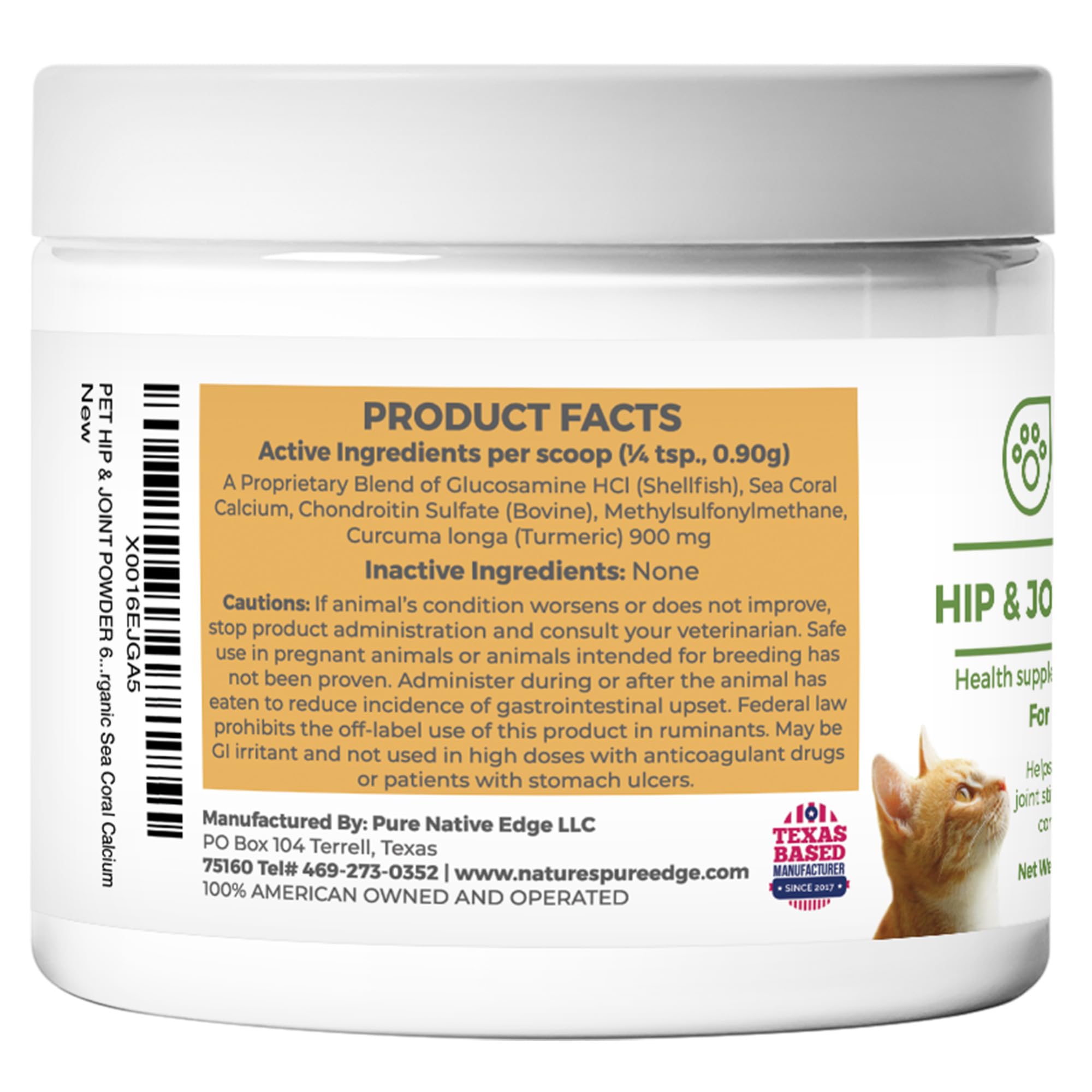Nature's Pure Edge pot tenu en main pour visualiser l'échelle et portion