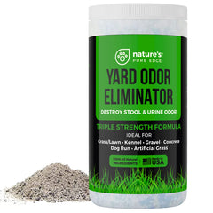 Nature's Pure Edge gros plan des grains montrant la texture active et biodégradable