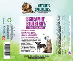 Nature's Specialties application sur chiot illustrant nettoyage sans rinçage facile