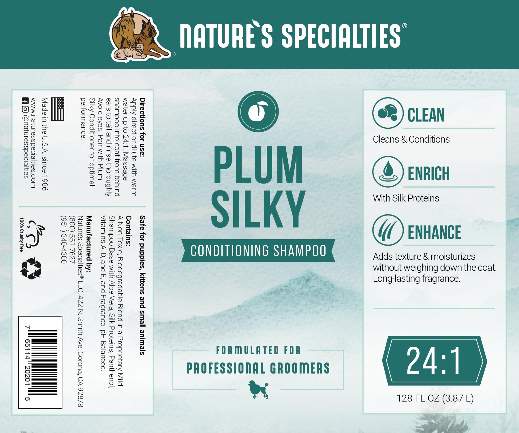 Nature's Specialties pompe et débit contrôlé pour dosage précis et pratique