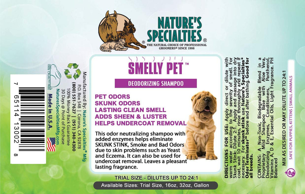 Nature's Specialties étiquette et instructions en gros plan pour faciliter l'utilisation