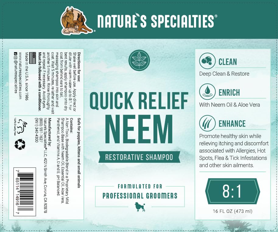 Nature's Specialties mousse et texture riche pour nettoyage doux
