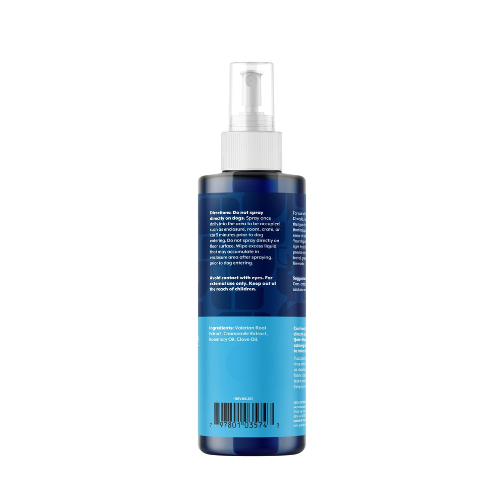 Bouteille NaturVet 8 oz posée à côté d'un objet pour comparaison d'échelle pratique