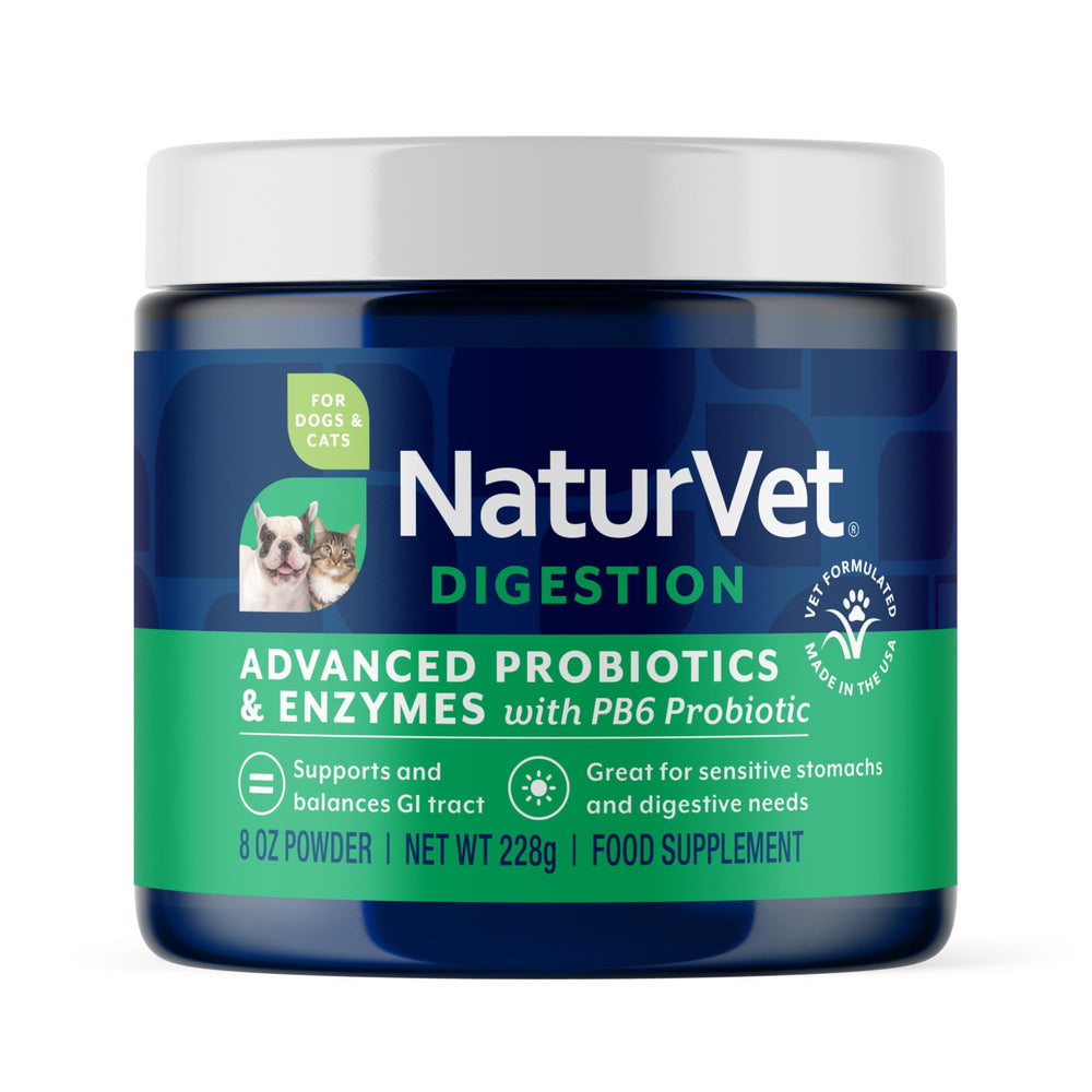 NaturVet bocal face montrant le conditionnement et la praticité pour l'utilisateur