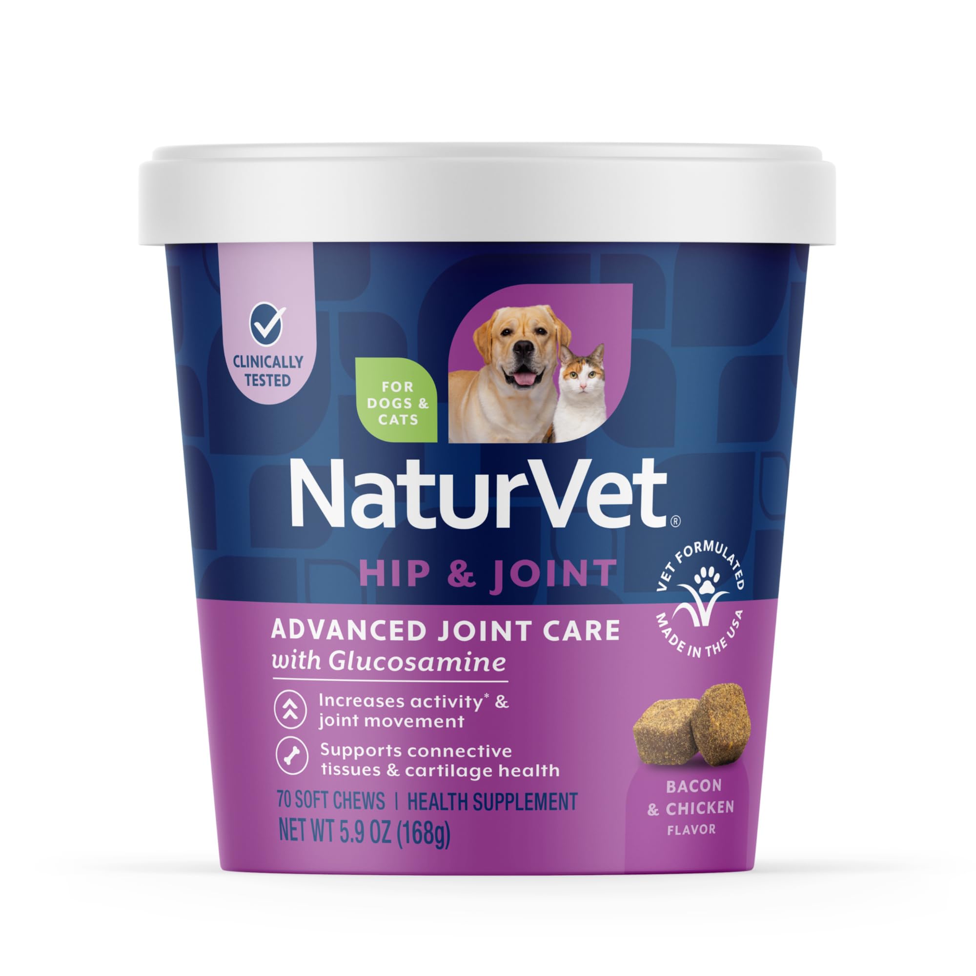 NaturVet boîte ArthriSoothe-GOLD vue avant bénéfice administration facile