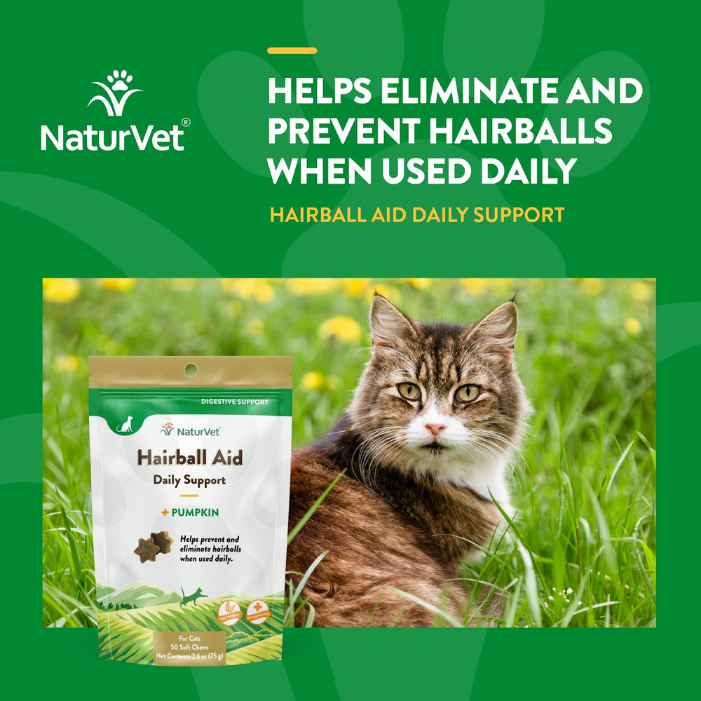 NaturVet chat acceptant le mastic, favorise prévention des boules de poils