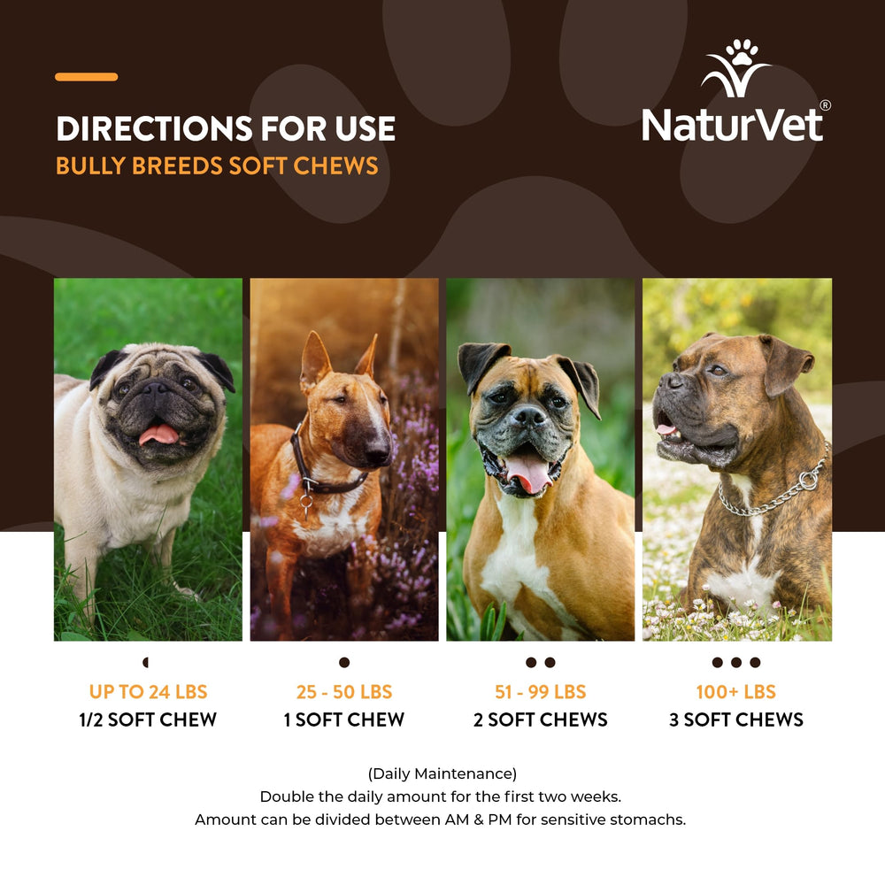 NaturVet comprimés à côté d'une règle pour évaluer taille et dosage