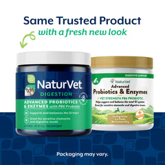 NaturVet poudre texture gros plan, facilitant le mélange à la nourriture