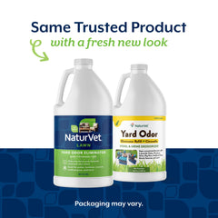 NaturVet étiquette détaillée indiquant formulation vétérinaire et sécurité