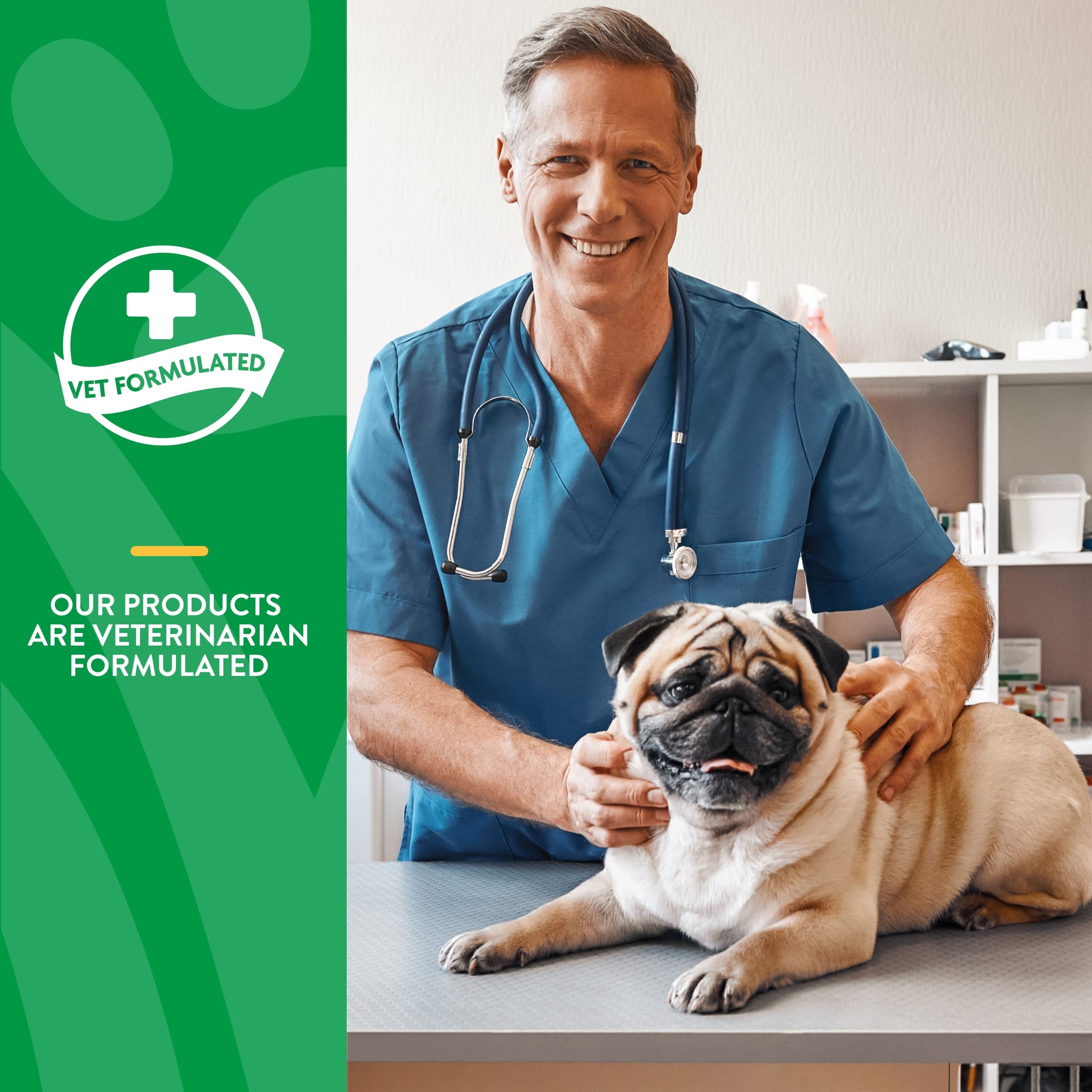 NaturVet étiquette et liste d'ingrédients highlight non-GMO et formulation vétérinaire
