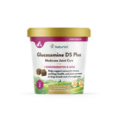 NaturVet emballage avant montrant pot de 70 pastilles et bénéfice conservation