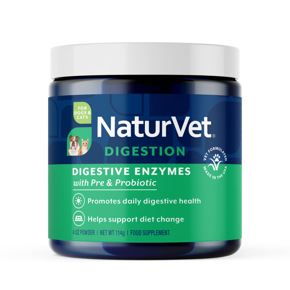 NaturVet pot face montrant l’étiquette et l’usage digestif bénéfique