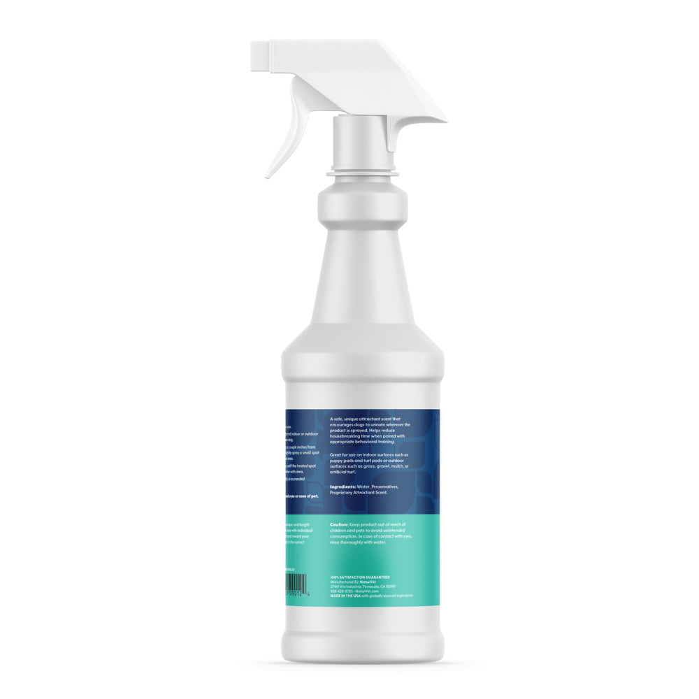 NaturVet flacon à l'échelle indiquant taille 32 oz pratique pour réapprovisionnement