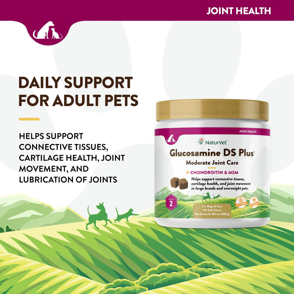 NaturVet détail de la texture des chews montrant ingrédients solides pour soutien articulaire