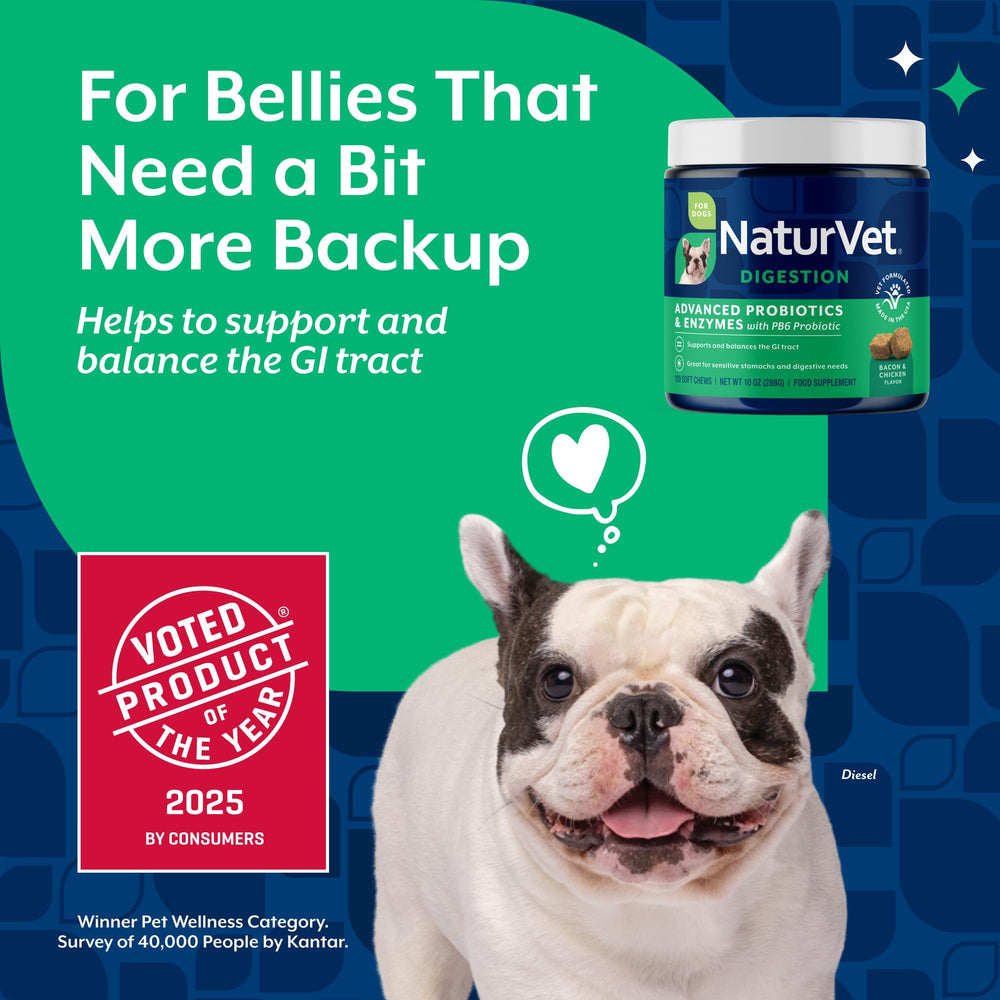 NaturVet texture détaillée de la bouchée, mastication facilitée pour confort digestif