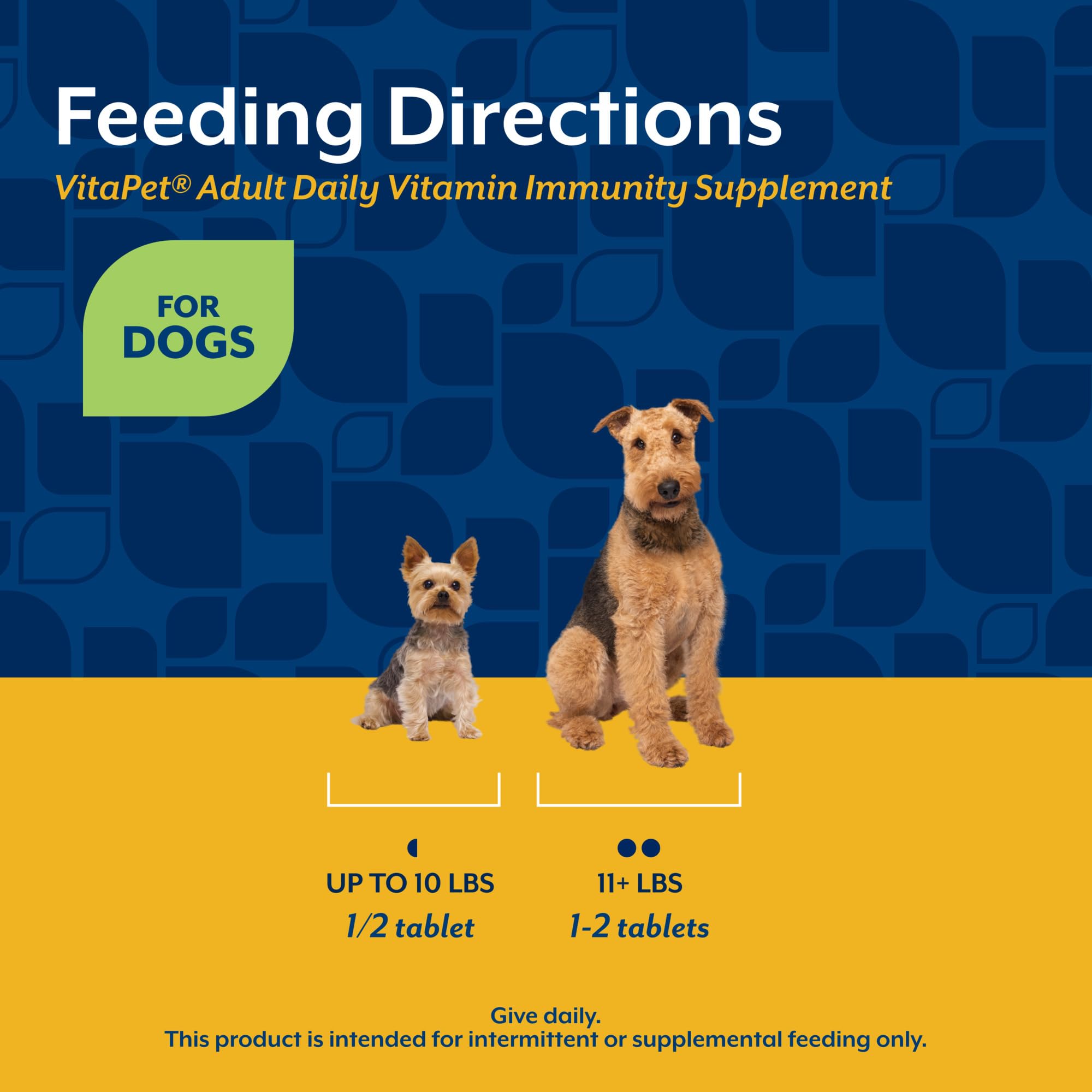 NaturVet comprimé comparé à une pièce pour visualiser la taille