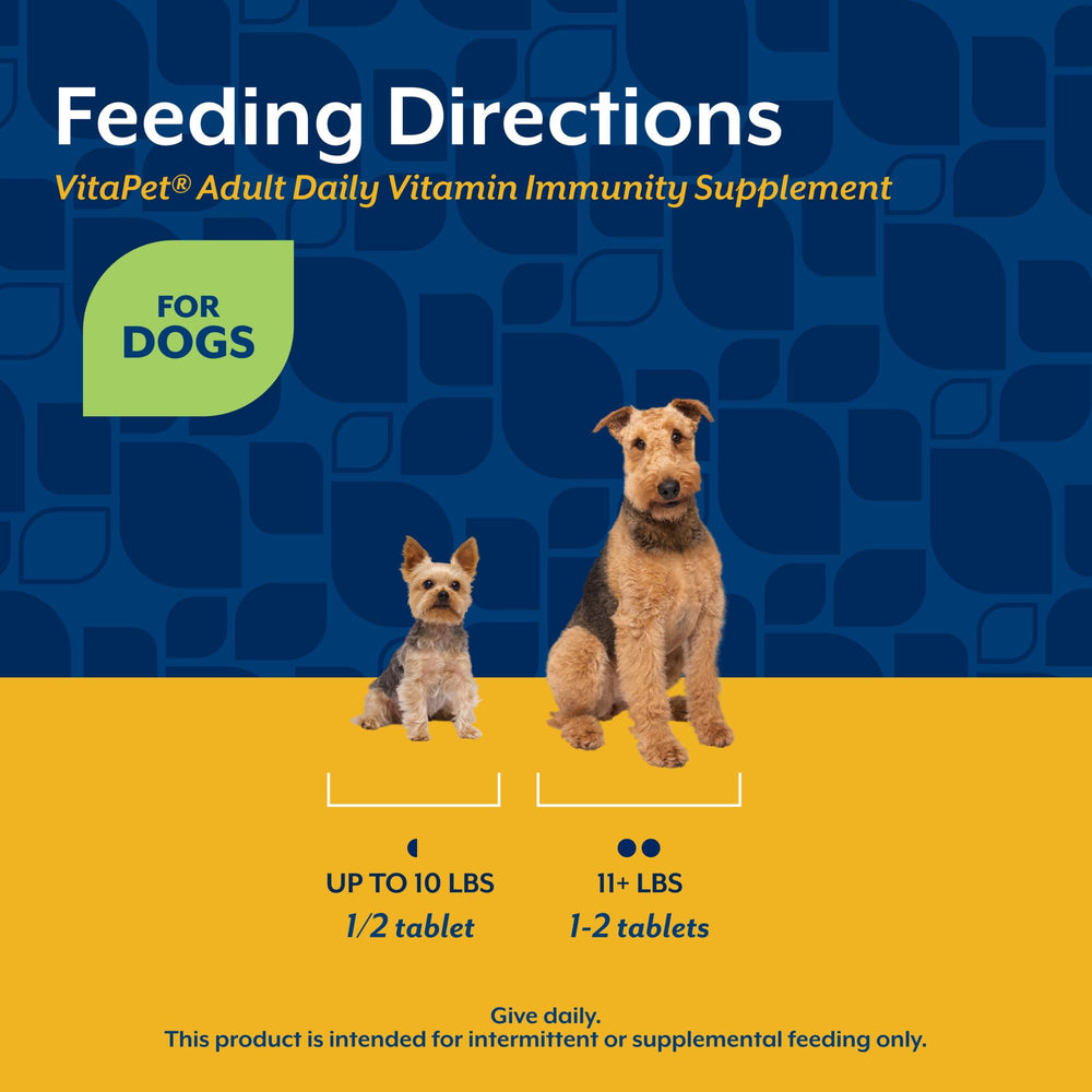 NaturVet comprimé comparé à une pièce pour visualiser la taille