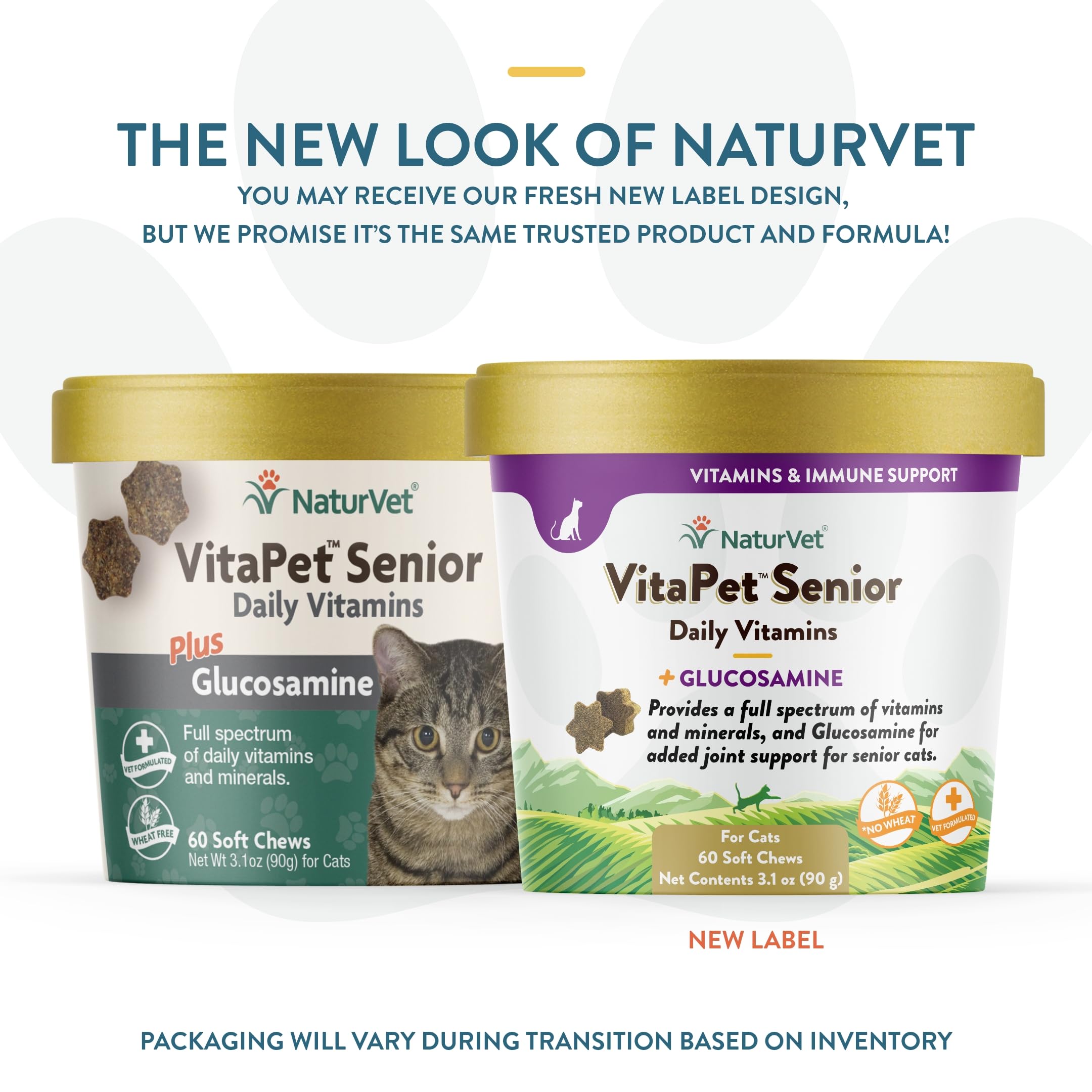 NaturVet comprimé VitaPet Senior gros plan montrant texture appétente