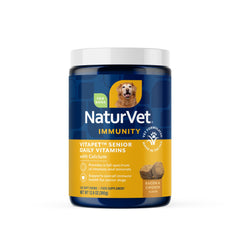NaturVet packaging avant montrant la boîte et l’assurance qualité