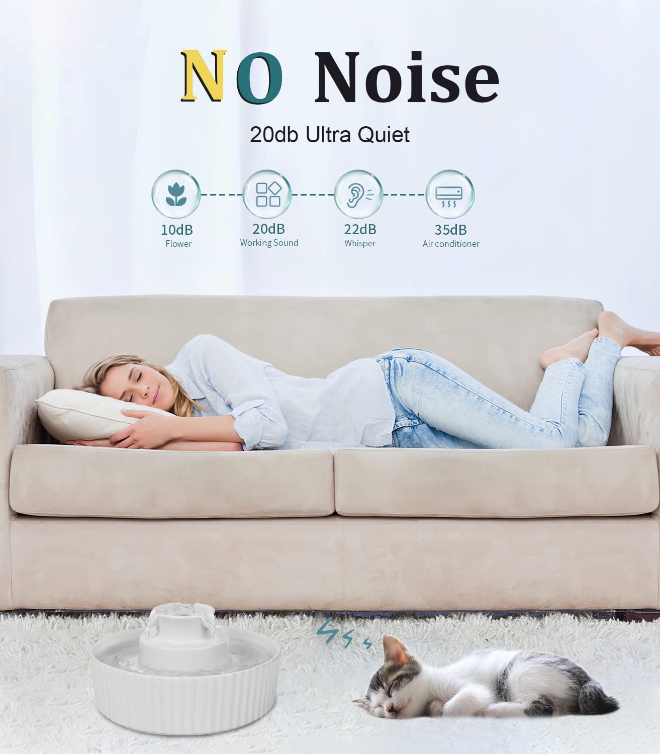 NautyPaws gros plan sur la surface en porcelaine facile à nettoyer