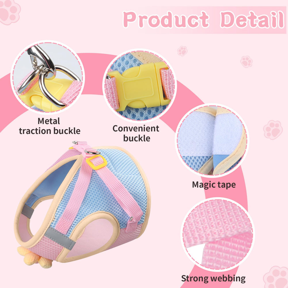 NCMAMA harnais avec laisse assortie pour promenades contrôlées