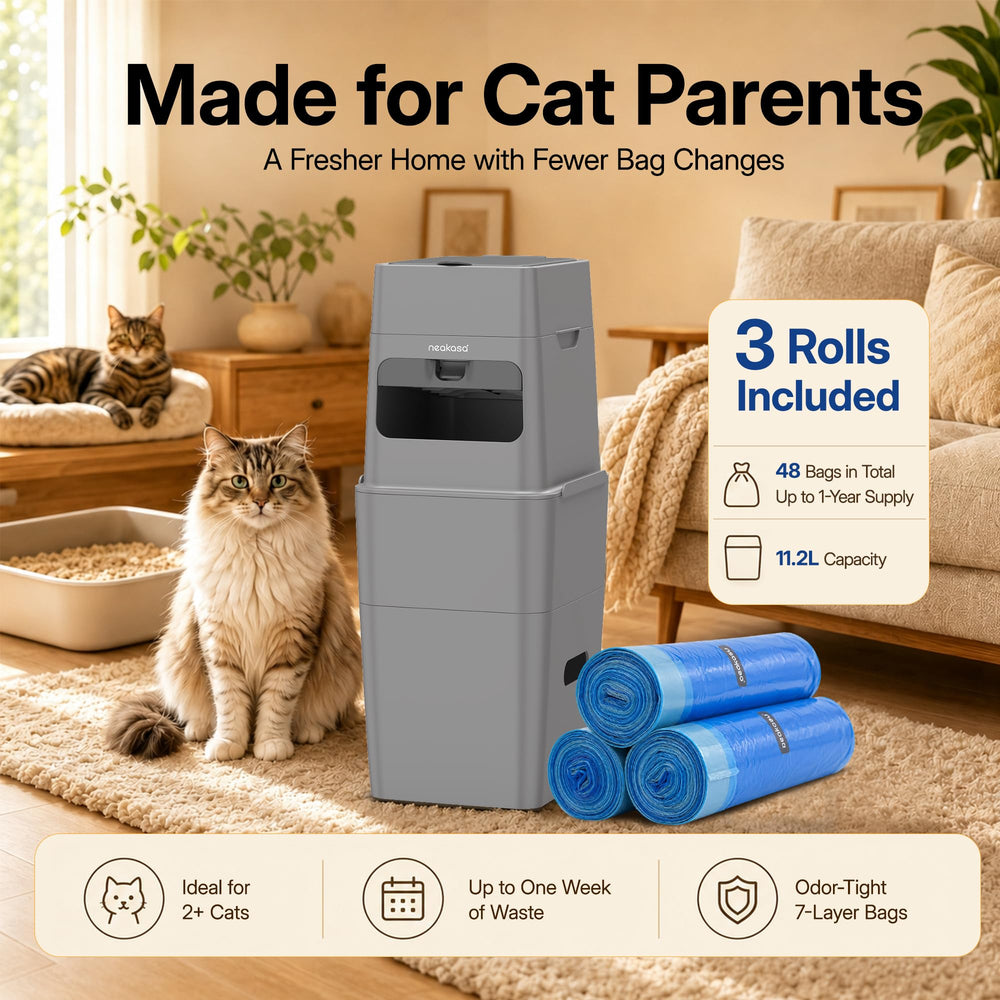 Neakasa PooGuard Plus détail du séparateur coulissant pour sceller odeurs