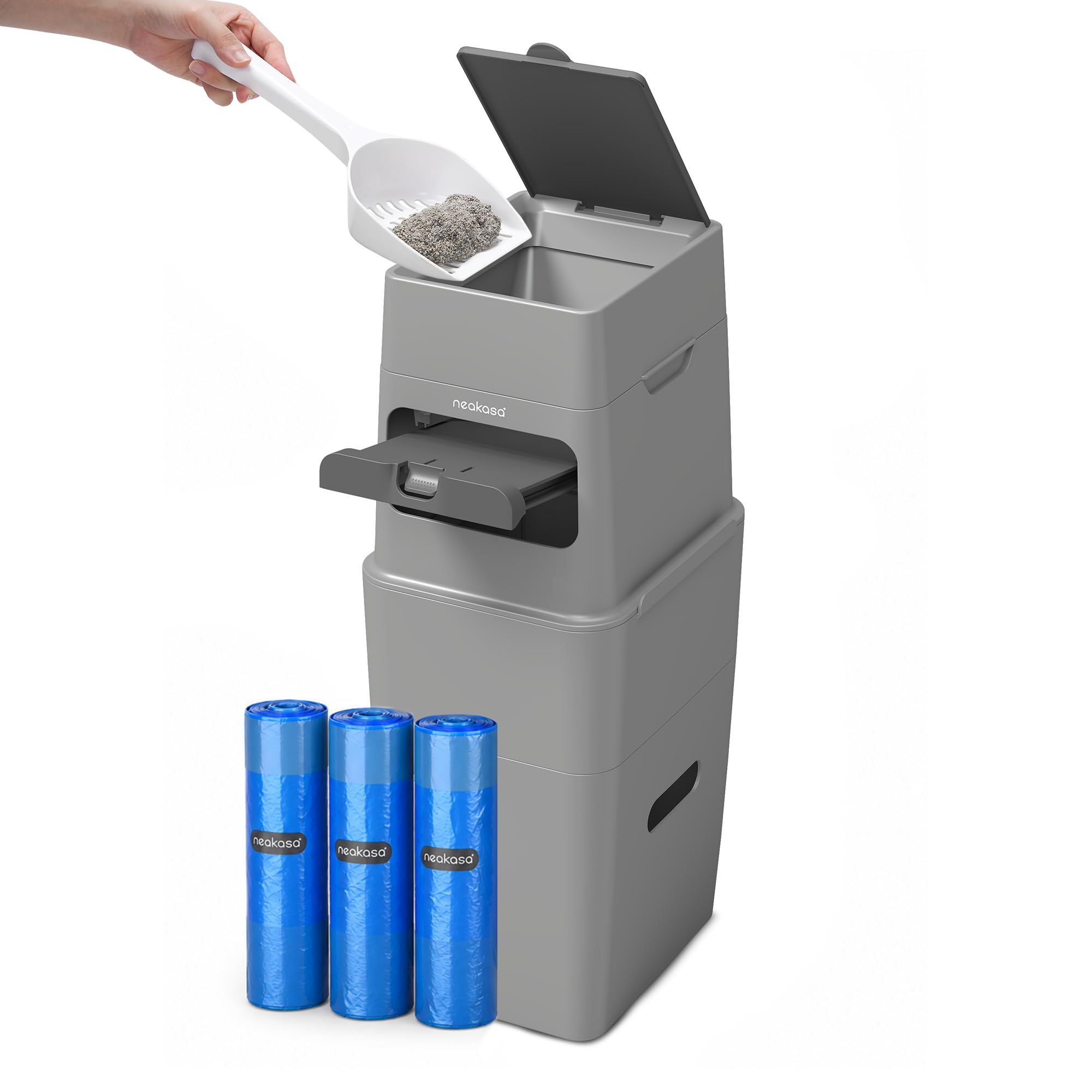 Neakasa PooGuard Plus vue avant montrant design compact et gain de place