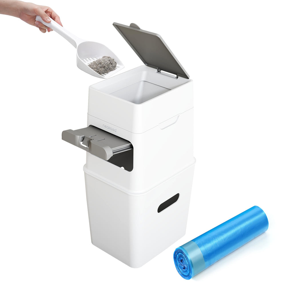 Neakasa PooGuard XL vue avant, design blanc et capacité optimale