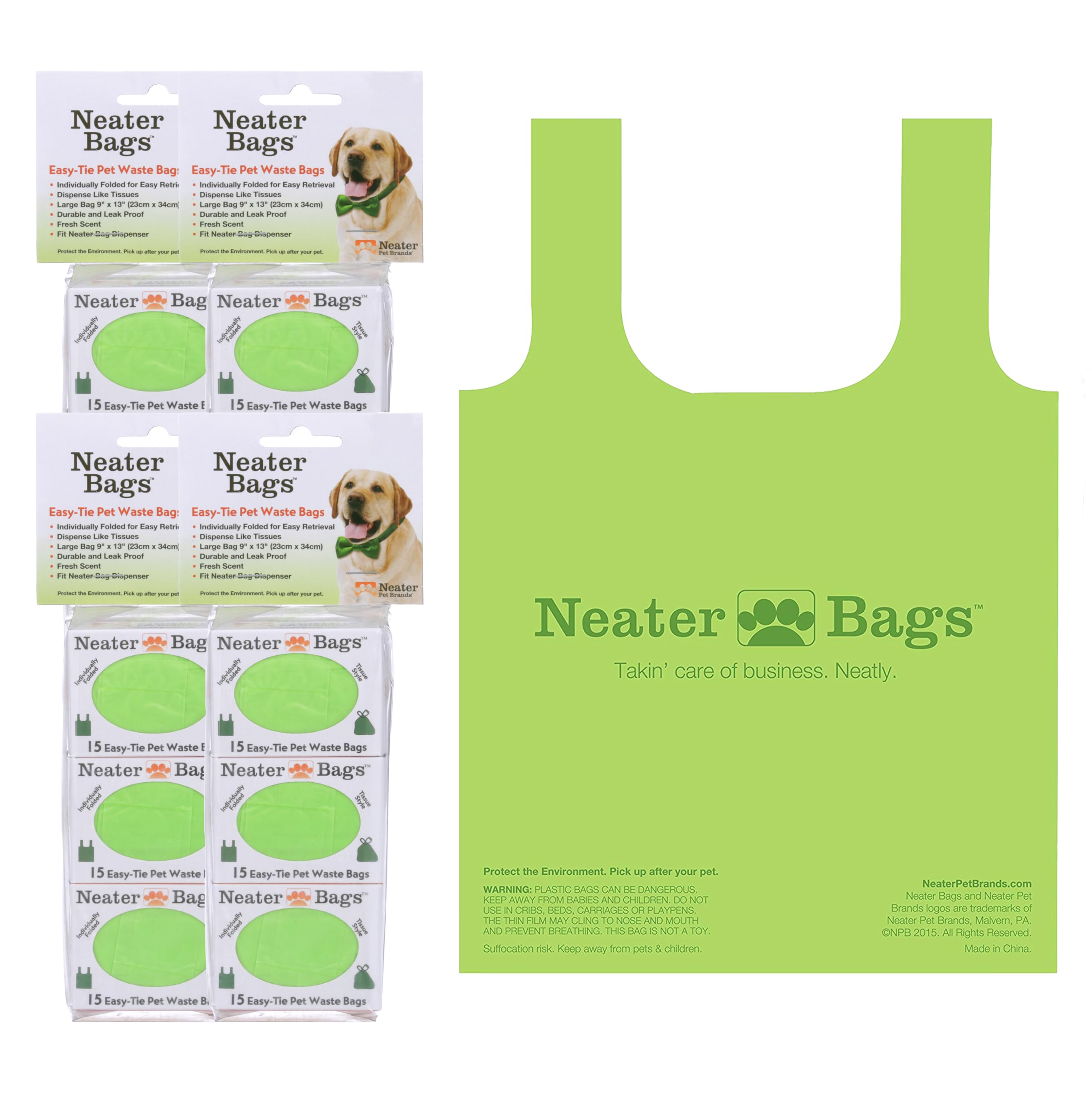 Neater Pet Brands boîte face avant montrant distribution pratique