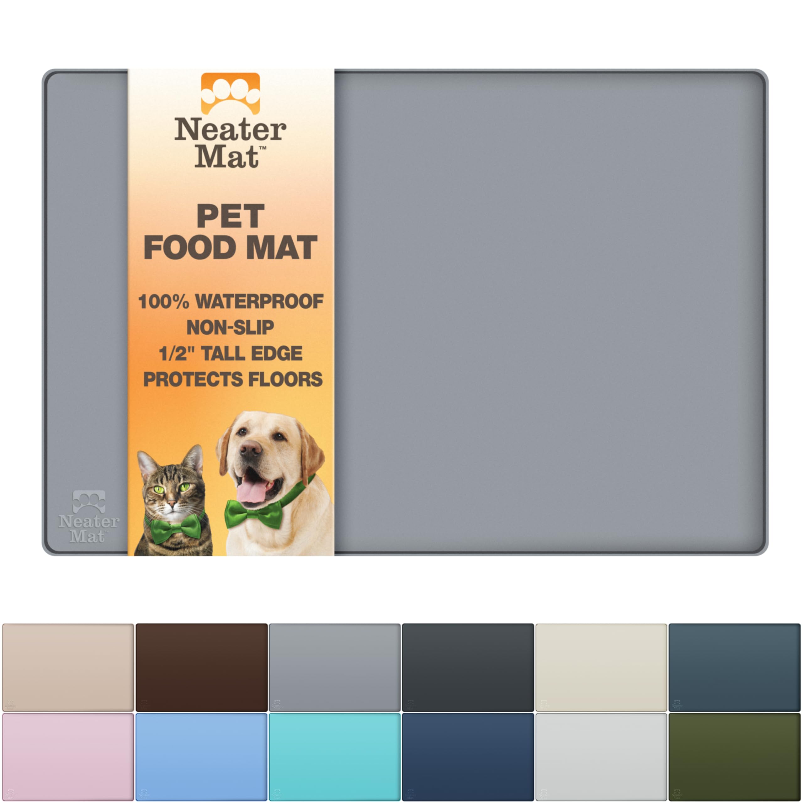 Neater Pet Brands tapis avant emballage montrant protection immédiate