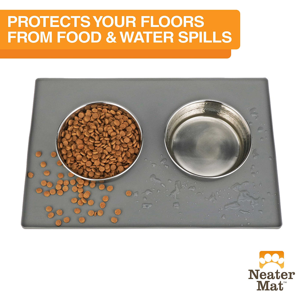 Neater Pet Brands gros plan texture silicone montrant surface facile à nettoyer