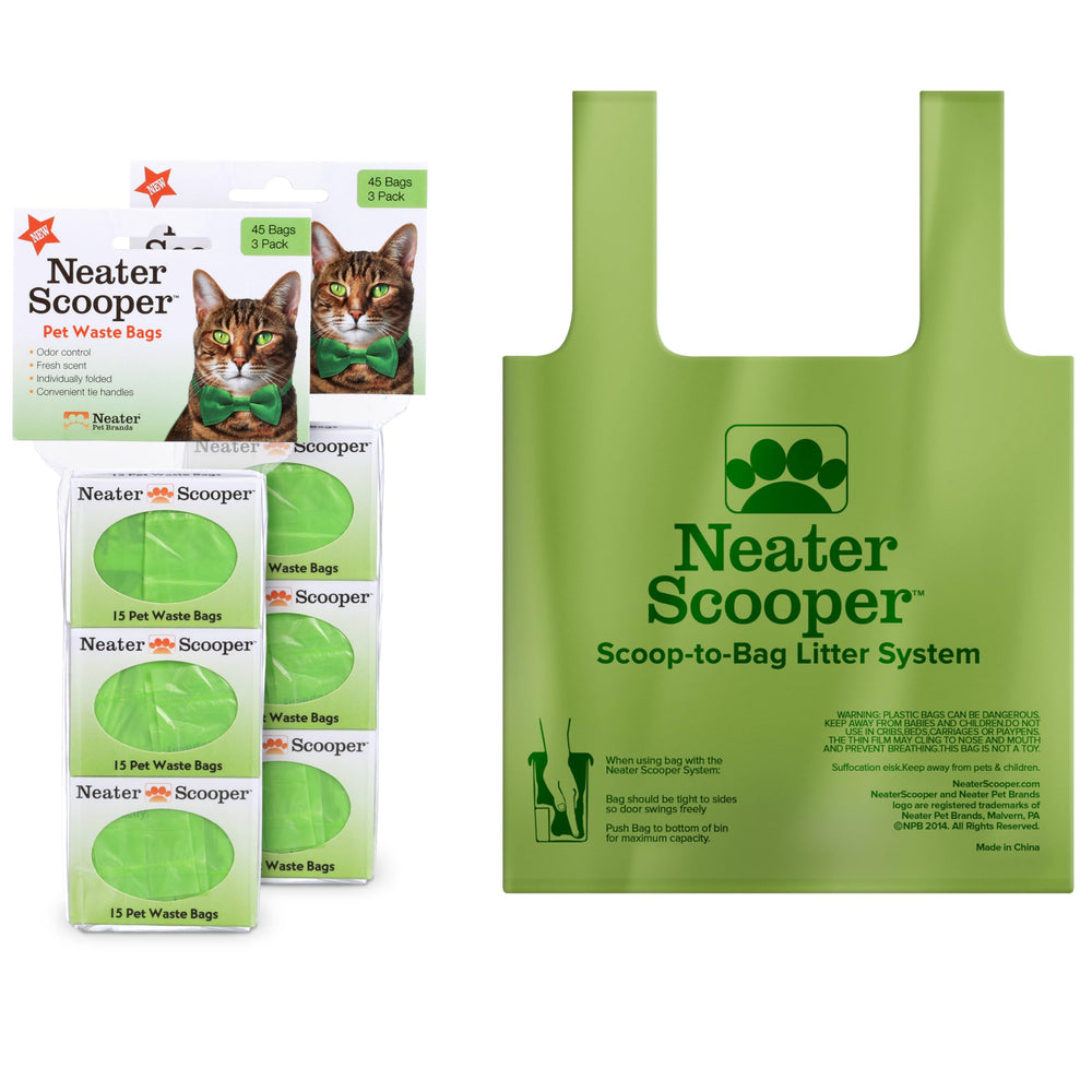 Neater Pet Brands emballage avant montrant 6 boîtes et informations produit pour rangement pratique