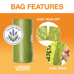 Neater Pet Brands sac en place sur le ramasse-crottes Lift N’ Bag, collecte hygiénique