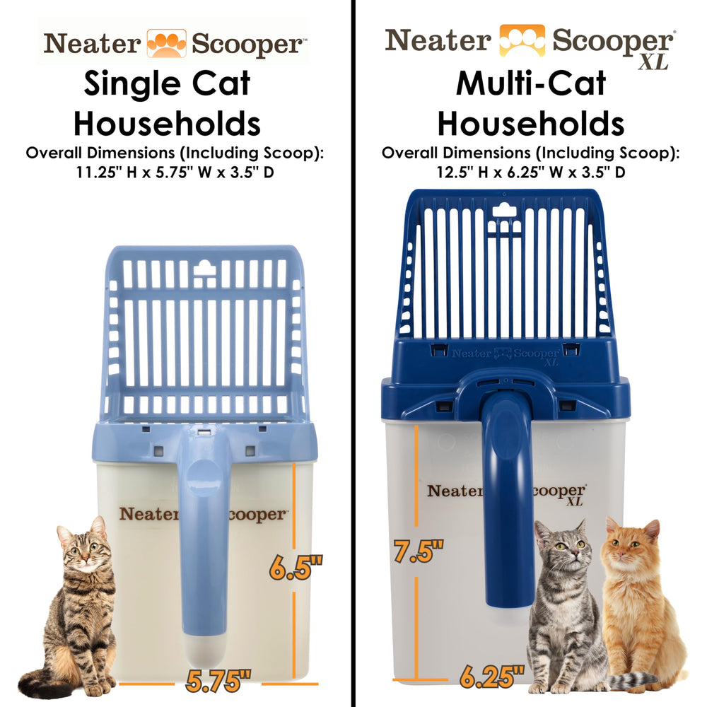 Neater Pet Brands pelle en action ramassant les déchets sans répandre la litière