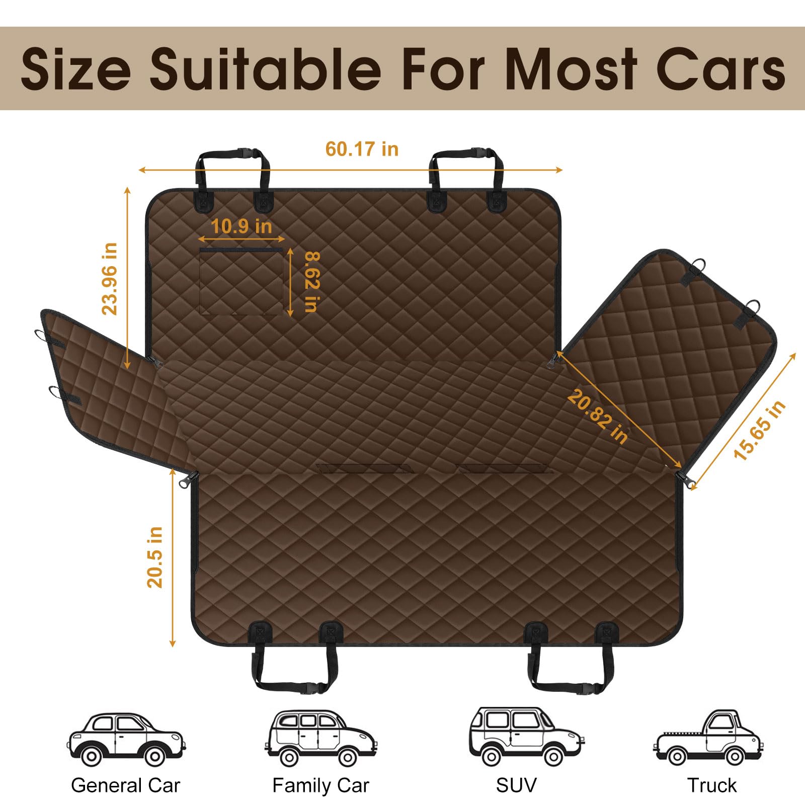 NECKORY gros plan tissu 600D résistant et imperméable pour durabilité