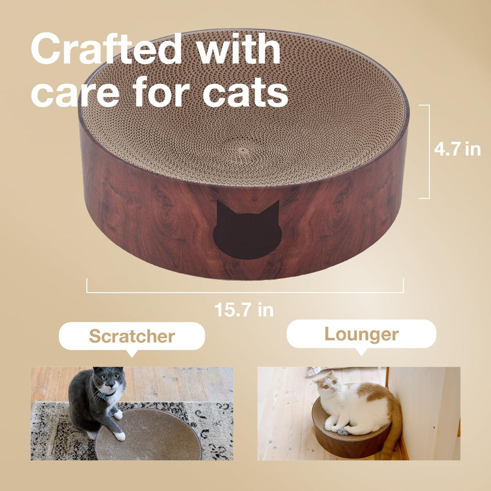 猫壱 necoichi gros plan du carton, texture qui préserve les griffes