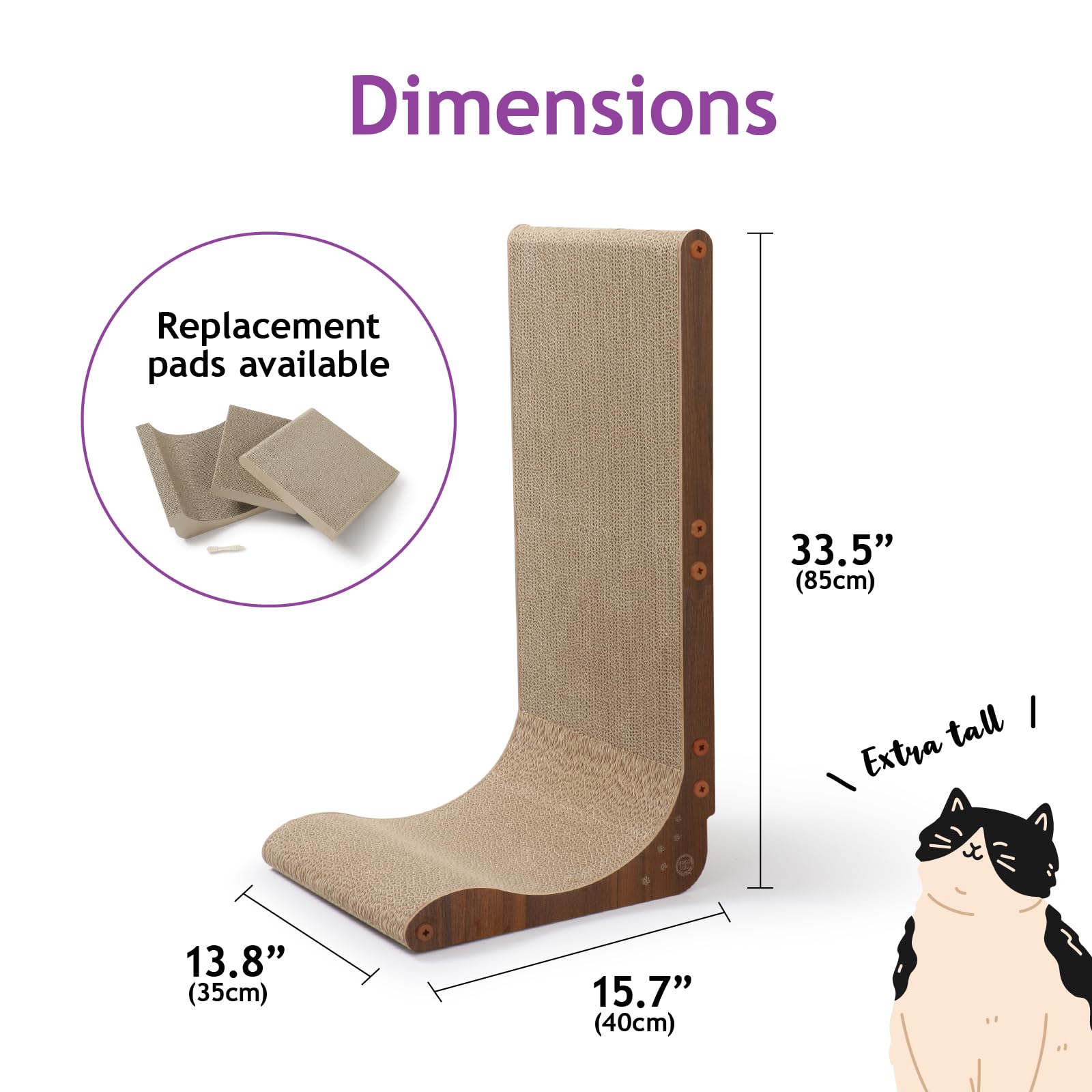 猫壱 détail des bords et finition résistante offrant longévité au produit