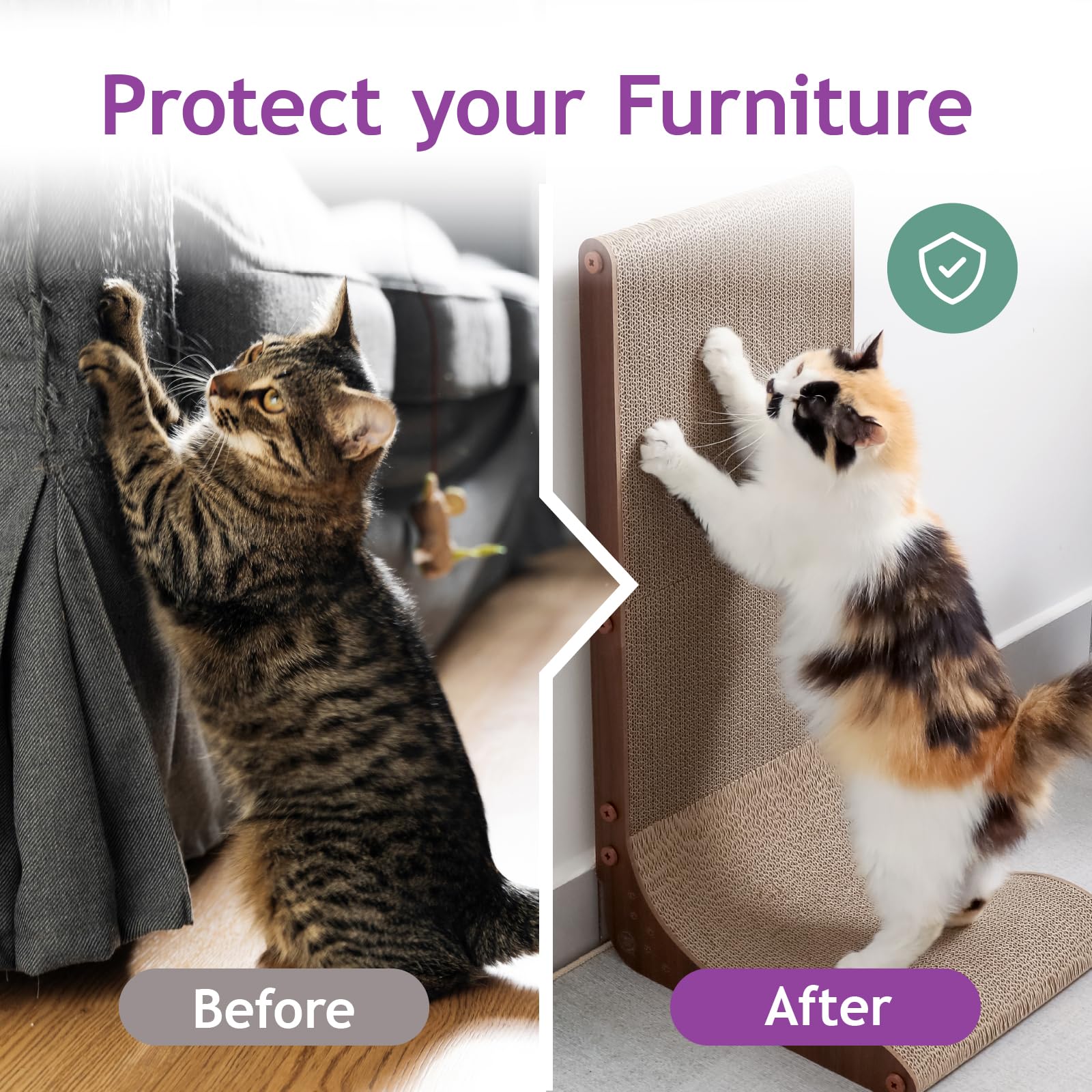 猫壱 gros plan texture carton recyclé indiquant surface sûre et fine