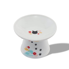 猫壱 Necoichi bol porcelaine face avant élégant et stable pour repas propre