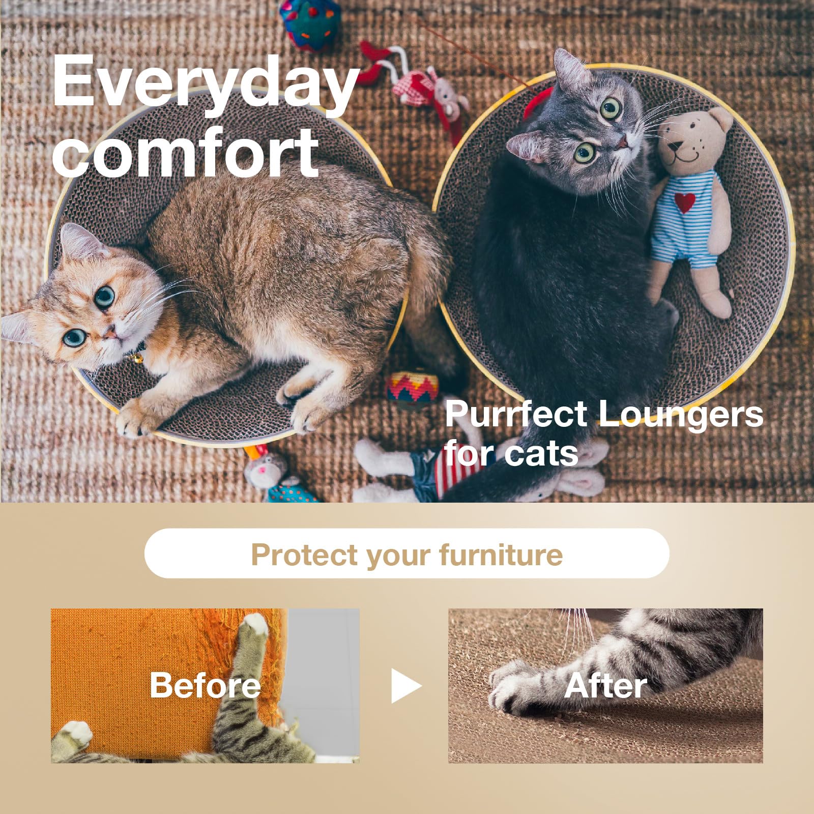 猫壱 necoichi pastille réversible, double surface pour durer plus longtemps
