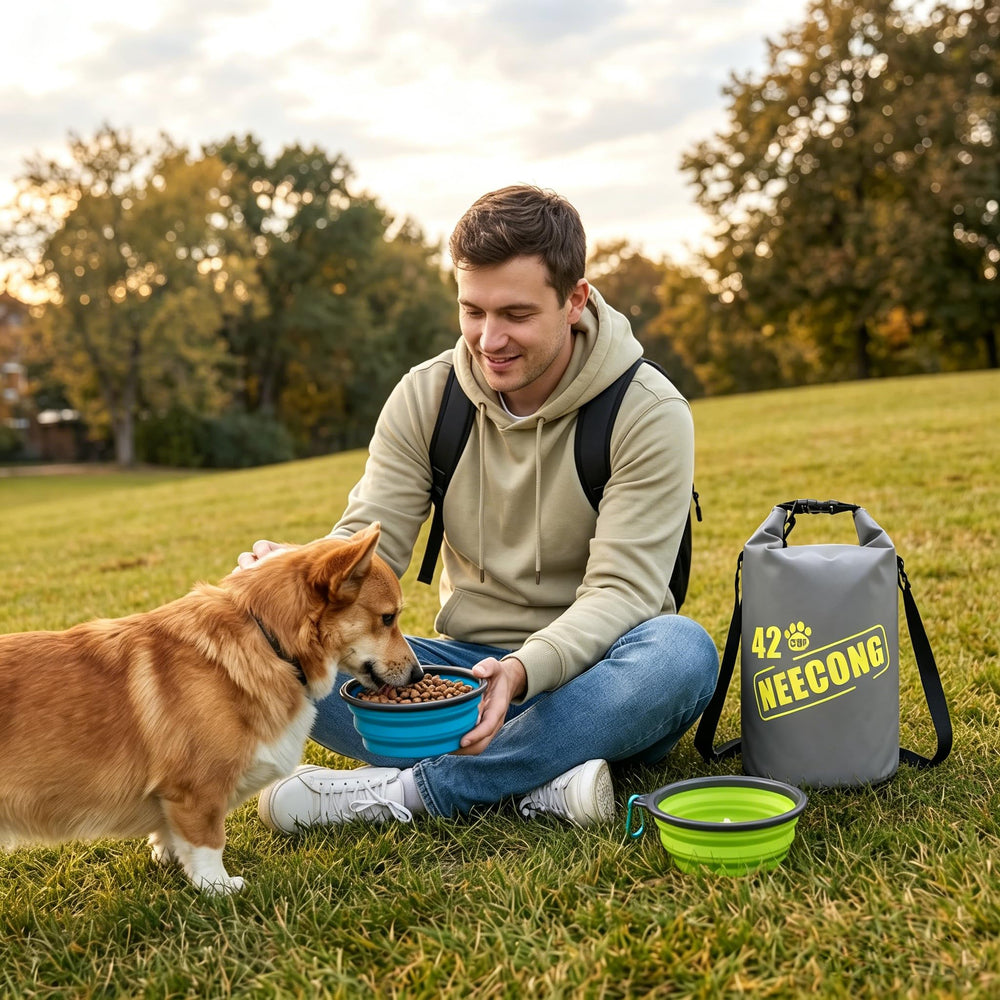 NEECONG sac posé en camping prêt à nourrir le chien en plein air