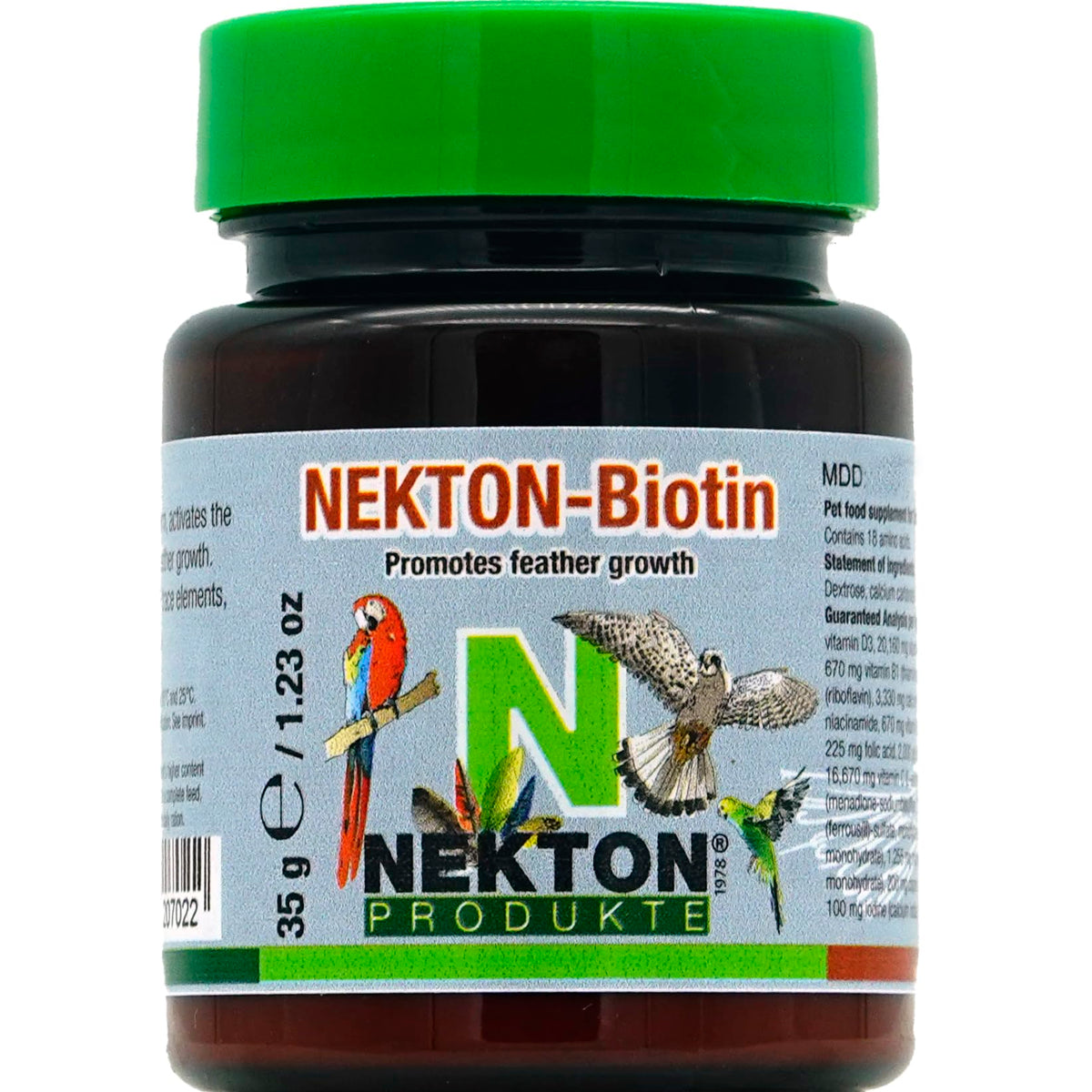 Nekton emballage avant montrant le flacon et bénéfice visibilité produit