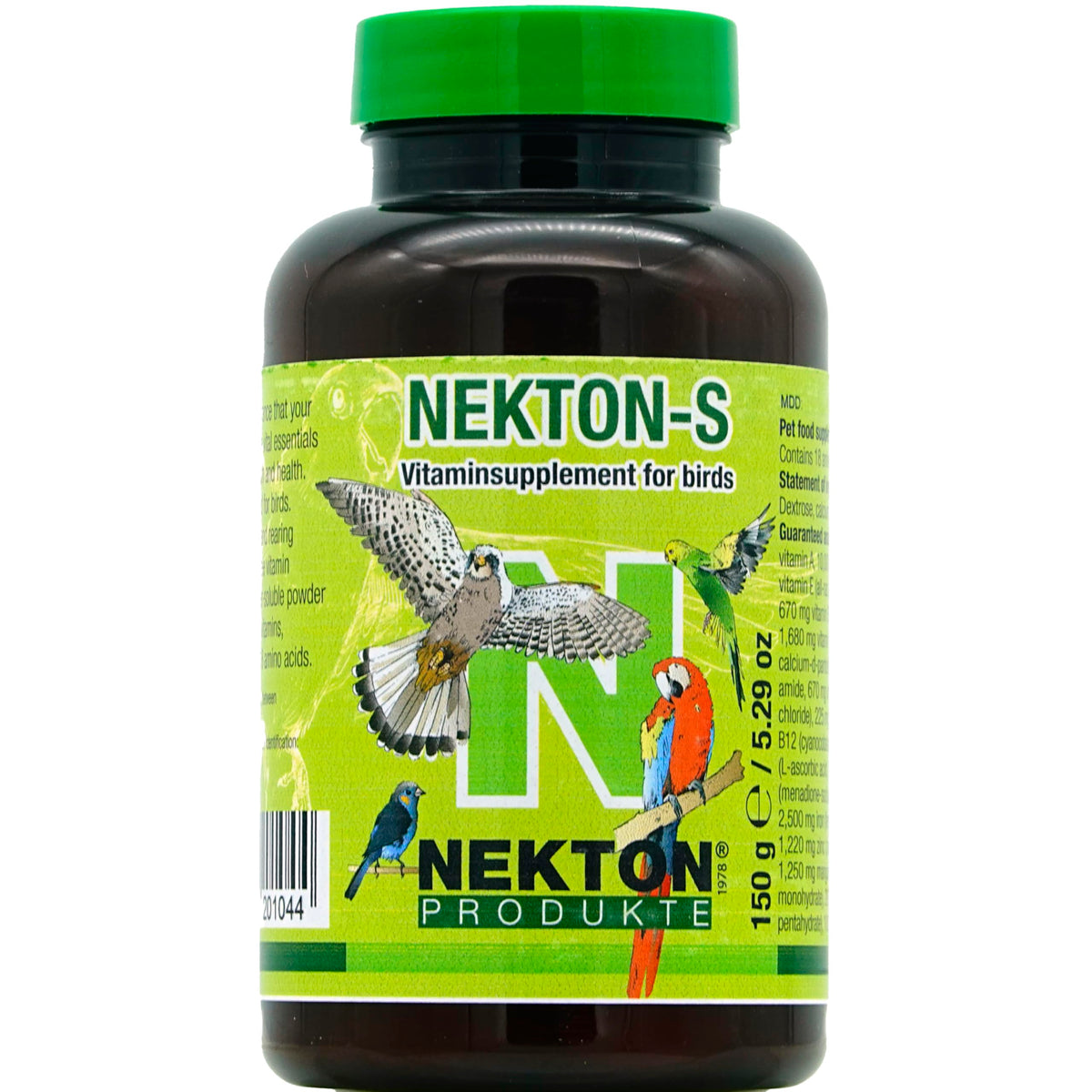 Nekton-S emballage avant montrant l'identité du produit et facilité d'usage