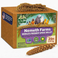 Nemeth Farms vue avant du paquet montrant l'emballage et l'offre 2 lb bénéfice appétence