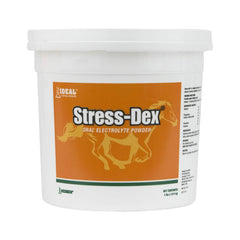 Neogen Stress-Dex emballage face montrant format 4lb et informations produit bénéfice praticité
