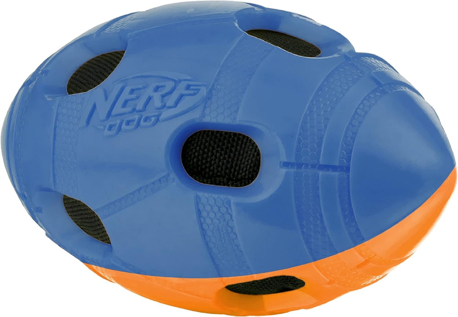 Nerf gros plan texture TPR qui crisse, résistante et stimulante pour chien