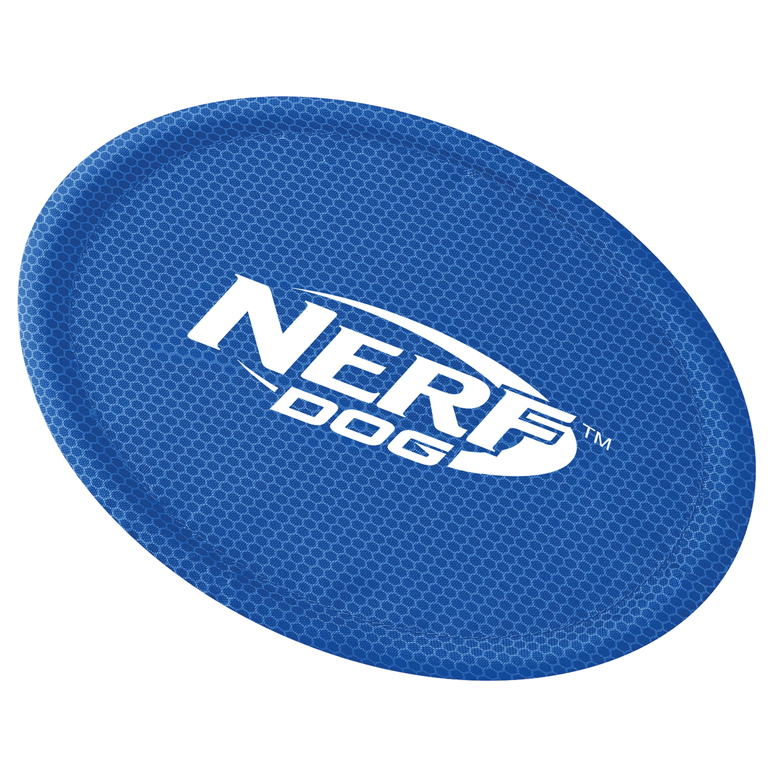 Nerf Dog comparaison taille avec main démontrant diamètre pratique de 23 cm