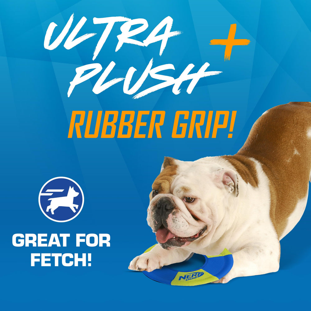 Nerf Dog gros plan sur la texture antidérapante offrant meilleure prise